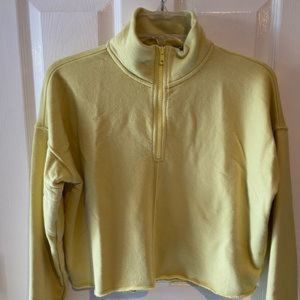 Aerie Sz Xs 1/4 Zip Crop
